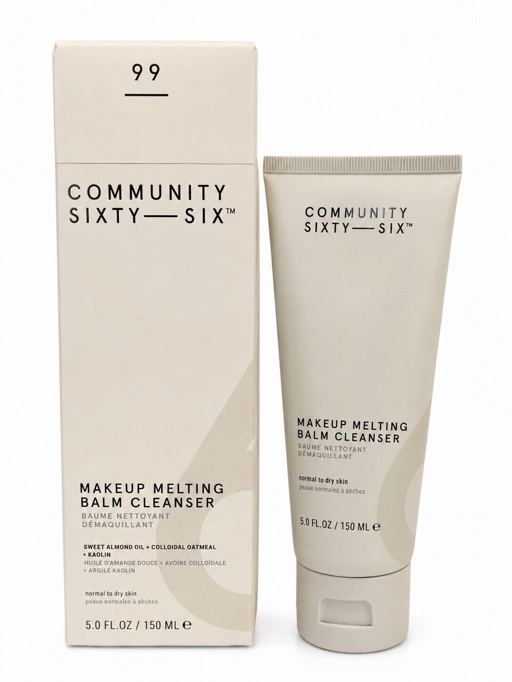 Community Sixty-Six Makeup Melting Balm Cleanser Sweet Almond Oil 5.0 fl oz NEW